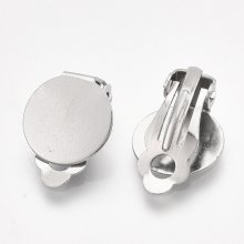 Oorbelhouder Clips Zilver Roestvrij Staal Plaat N°02