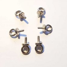 Piton à vis 18 x 9 mm Argent x 1 pièce