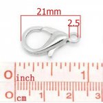20 karabijnhaken 21 x 12 mm.