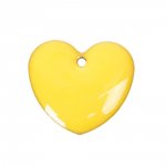 10 dubbelzijdig geëmailleerde zilveren pailletten hartje N°04