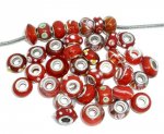Parel N°0000 Lot van 100 mix Rood