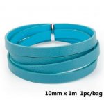 Leer 10 mm Pauwblauw 1 meter