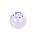 1 Ronde glazen bol om 12mm Paars te vullen