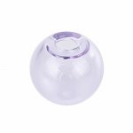 1 Ronde glazen bol om 16mm Paars te vullen