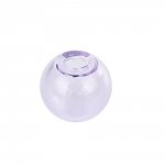 1 Ronde glazen bol om 20mm Paars te vullen