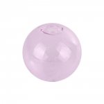 10 Glazen bollen 12mm rond Roze om te vullen