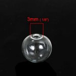 Glazen bollen rond 10mm 20 stuks om te vullen