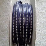 Donker kobaltleer 10 mm Swarovski Strass per 20 cm