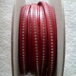 Leer B-Rood 10 mm Swarovski Strass per 20 cm