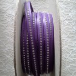 B-Viola Leer 10 mm Swarovski Strass per 20 cm