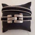 Zamak haaksluiting voor leer 10 mm