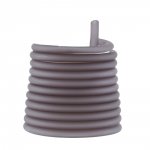 1 meter Pvc Holle Koord 5 mm Rookgrijs