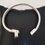 Leer 10 mm rode bal met nikkelvrije kogelketting per 20 cm