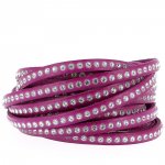 Lila leer 06 mm Swarovski strass per 20 cm