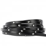 Zwart leer 05 mm Klinknagel per 20 cm