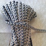 1 meter gevlochten gewaxte vlecht 20 mm N°05