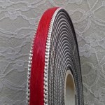 Rood kalfsleer 10 mm bij 20 cm huid en ketting