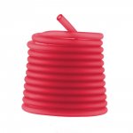 1 meter Pvc Holle Koord 6,5 mm Licht Rood