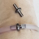 Metalen pistoolsluiting voor hol Pvc-koord 6,5 mm