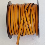 05 mm Donker Oranje Leer Glad bij 20 cm