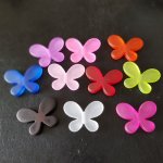 10 Lucite vlinders groot assorti