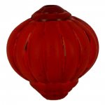 Parel Lucite Lampion Vorm Gestreept Rood