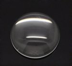 Cabochon Rond 14 mm in transparant braamglas N°04