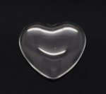 Cabochon Hart 17 x 18 mm in helder braamglas N°23