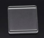 Cabochon vierkant 25 x 25 mm in transparant tegelglas N°29