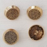 15 mm Gouden knoop N°11 Rond