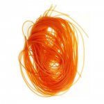 1 meter oranje PVC-draad van 1,5 mm.