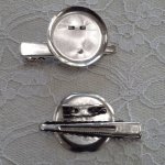 Set van 5 tray pin houders - Zilverkleurig 45 mm x 8 mm.