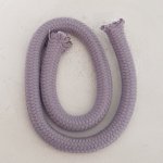 40 cm klimtouw rond 10 mm Grijs