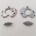 Knevelsluiting Zilver Olifantenpatroon N°11