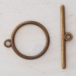 Knevelsluiting Rond Patroon Brons N°22
