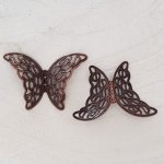 Koperen vlinder filigraan stempel N°04