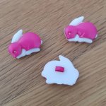 Knoop met konijnenontwerp voor kinderen Nr. 02