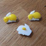 Knoop met konijnenontwerp voor kinderen Nr. 09