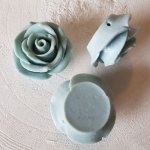 Synthetische bloem N°02-11 lichtgrijs