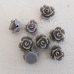 Synthetische bloem 09 mm N°01-05 Lichtgrijs
