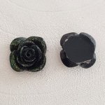 Synthetische bloem 20 mm N°05-03 Zwart