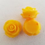 Synthetische bloem 20 mm N°01-08 Donkergeel