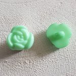 Button fantasie, kinderen, baby's Bloemenpatroon N°01-02 Groen 01