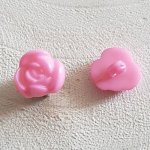 Knoop fantasie, kinderen, baby's Bloemenpatroon N°01-11 Roze