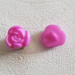 Fantasieknoopjes voor kinderen en baby's Bloemmotief N°01-13 Paars