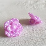 Fantasieknoopjes voor kinderen en baby's Bloemmotief nr. 02-08 Paars