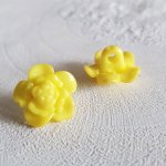 Fantasieknoopjes voor kinderen en baby's Bloemmotief N°03-07 Geel