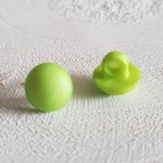 Fantasieknopen voor kinderen en baby's Halfbolpatroon N°04-02 Groen
