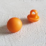 Kinder- en babyfantasieknopen Demi Boule patroon N°04-05 Oranje