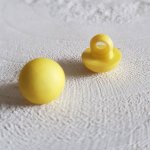 Fantasieknopen voor kinderen en baby's Halfbolpatroon N°04-07 Geel